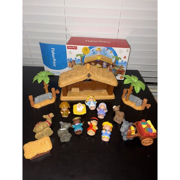 Fisher-Price Other - Fisher Price Little People Christmas Story Nativity In Box Missing Sheep - Works